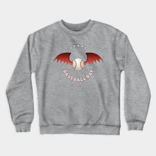 Baseball Bat - ball with bat wings Crewneck Sweatshirt